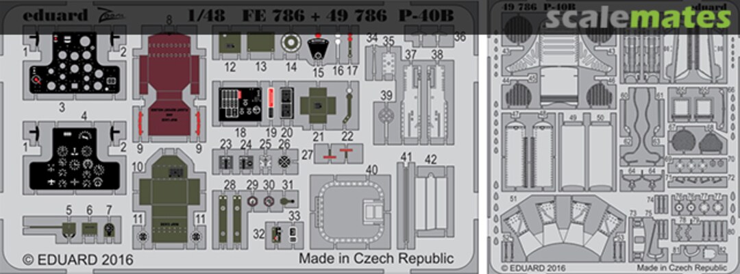 Boxart P-40B 49786 Eduard