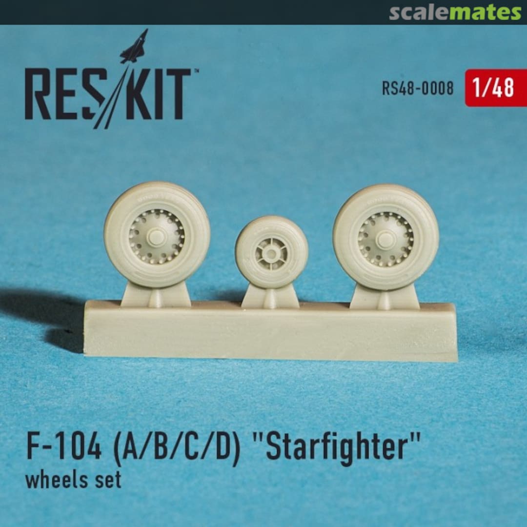 Boxart Lockheed F-104 A/B/C/D "Starfighter" wheels set RS48-0008 ResKit