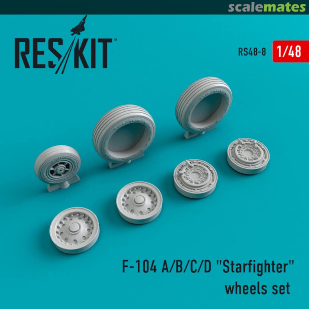 Boxart Lockheed F-104 A/B/C/D "Starfighter" wheels set RS48-0008 ResKit