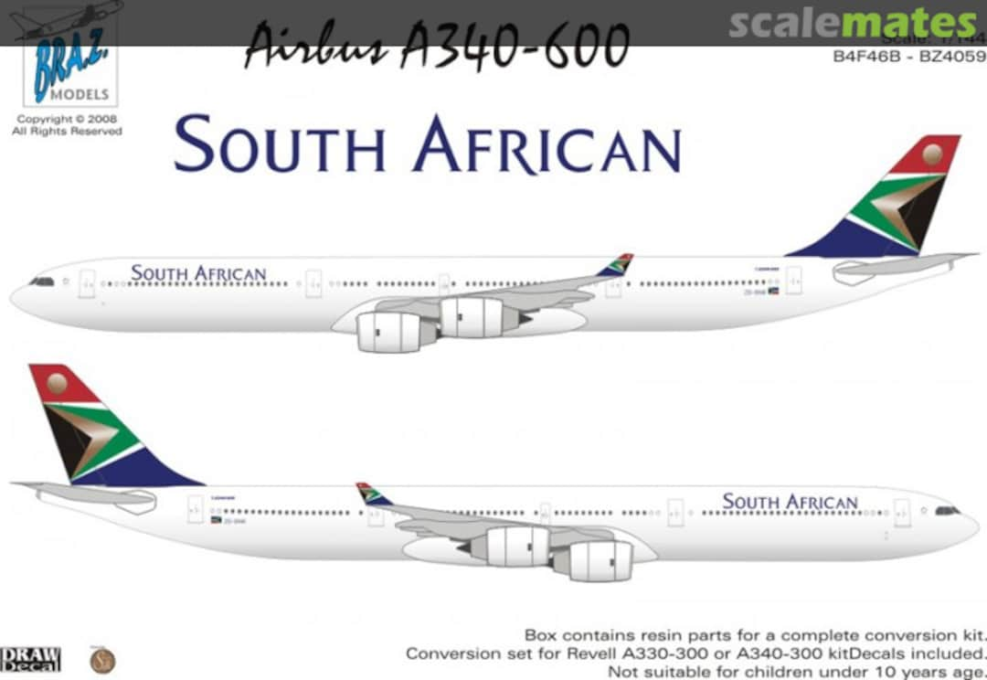 Boxart Airbus A340-642 BZ4059 Bra.Z Models