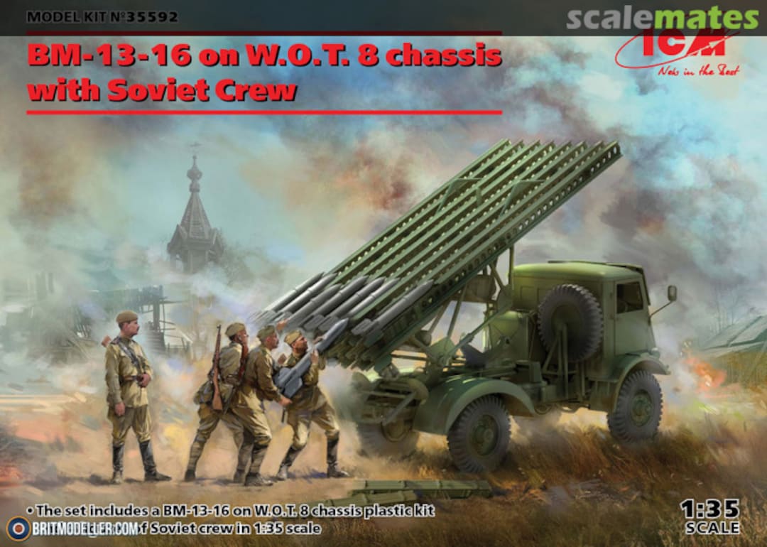 Boxart BM-13-16 on W.O.T 8 chassis 35592 ICM