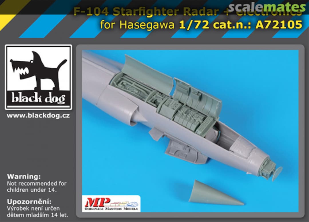 Boxart F-104 Starfighter radar + electronics A72105 Black Dog