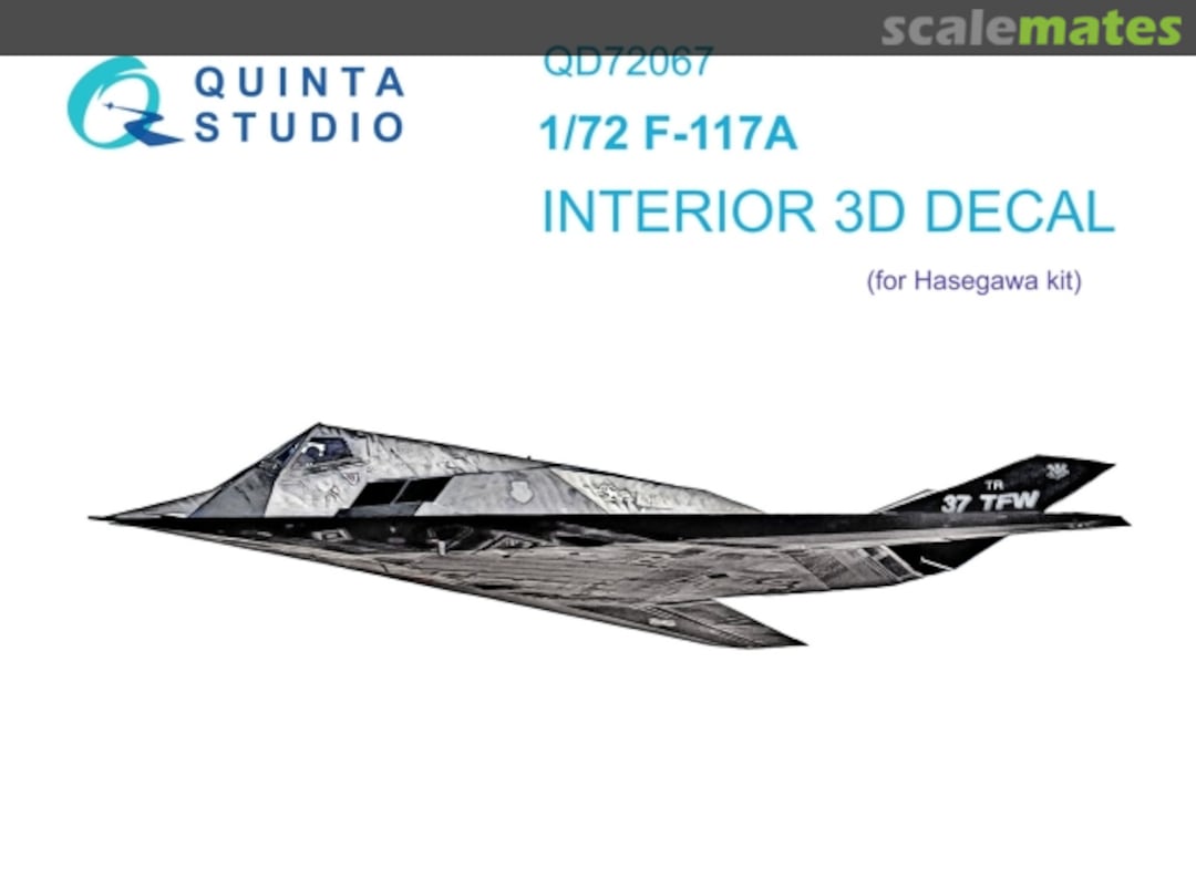 Boxart F-117A interior 3D decals QD72067 Quinta Studio