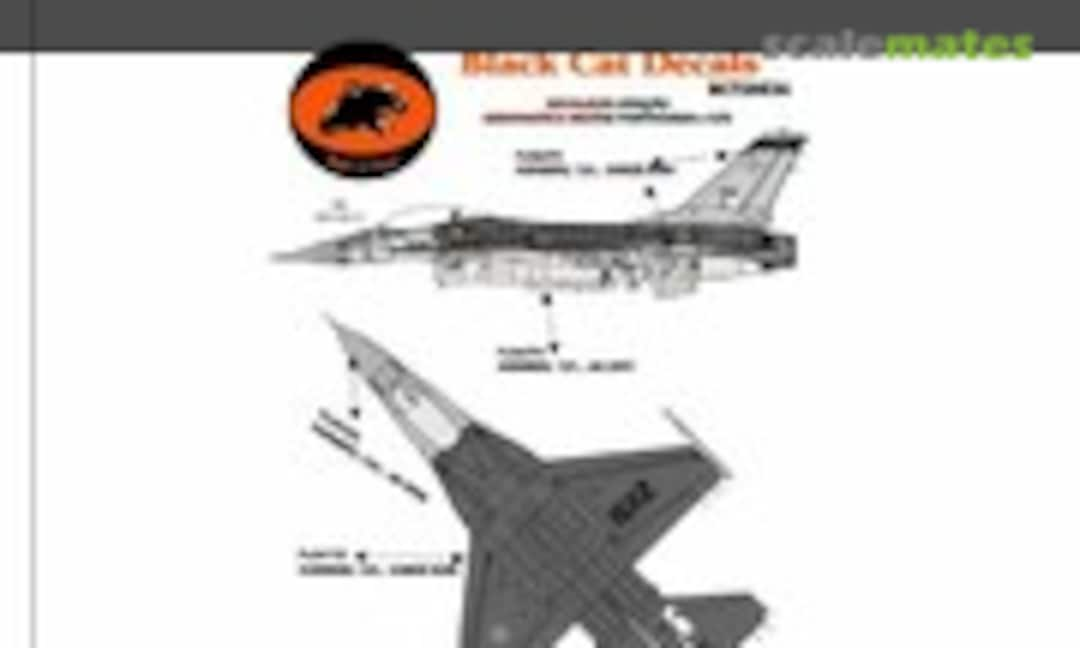 1:72 F-16A FAP 15112 Low Vis (Black Cat Decals BC720034)