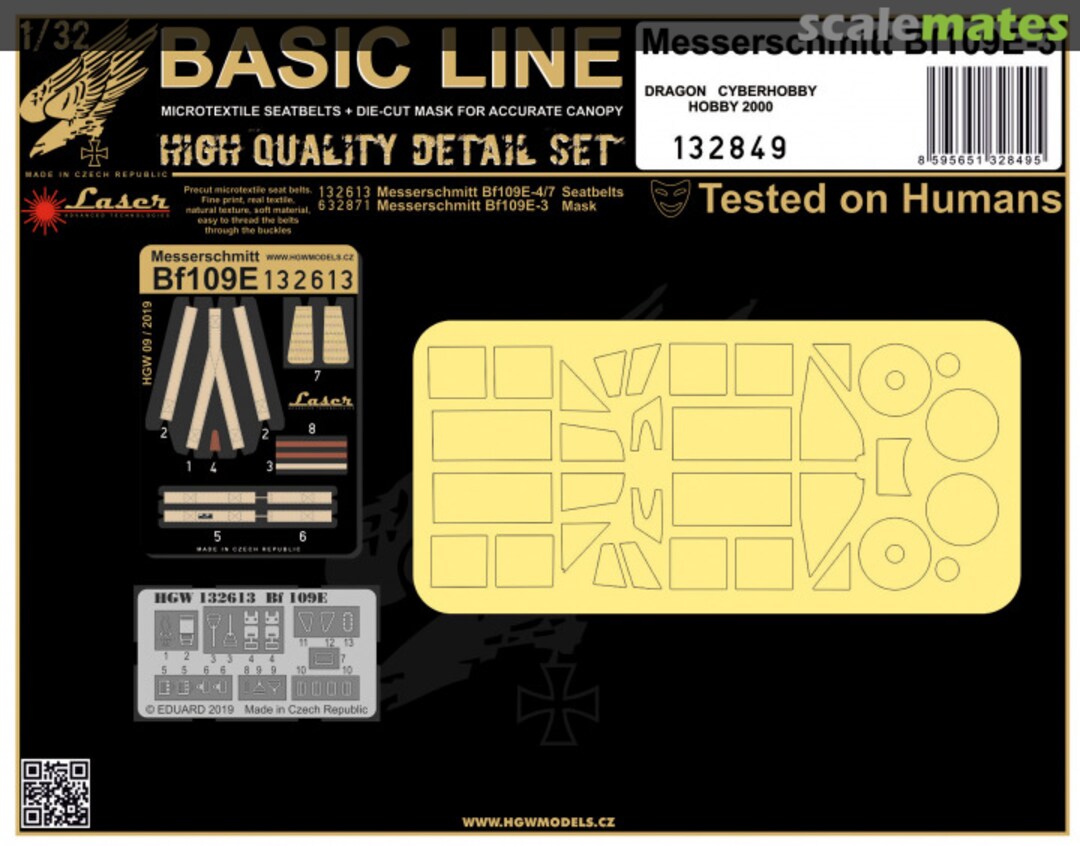 Boxart Bf 109E-3 - Basic Line 132849 HGW Models