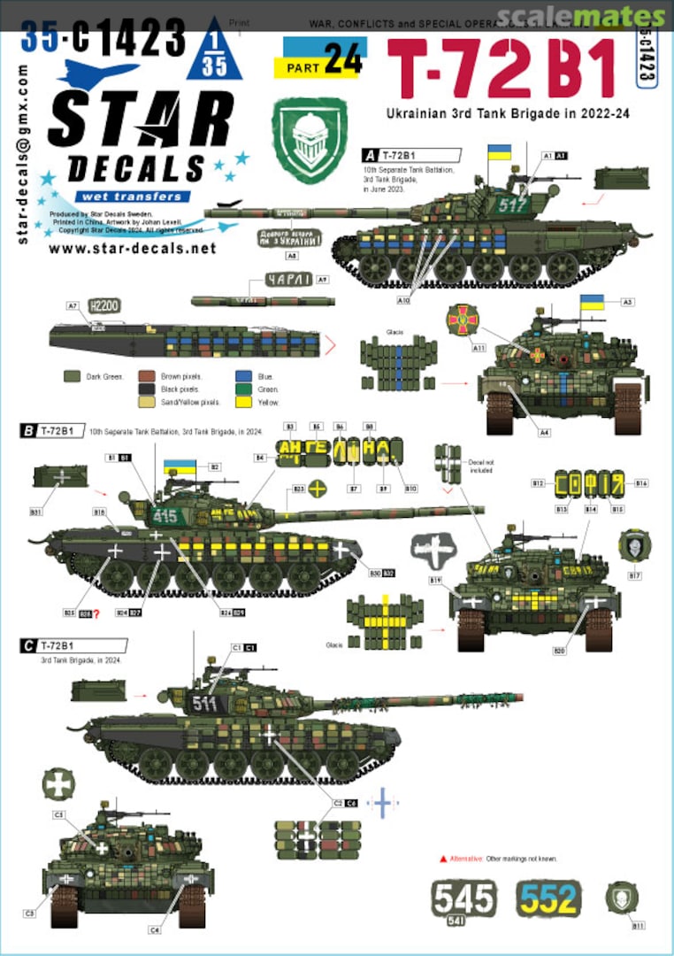 Boxart War in Ukraine #24 35-C1423 Star Decals