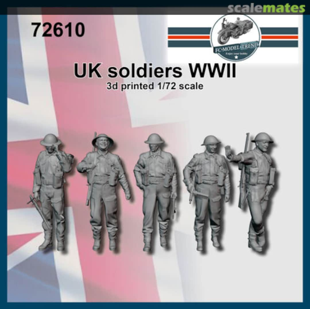 Boxart British soldiers WWII (1:72) 72610 FC Model Trend