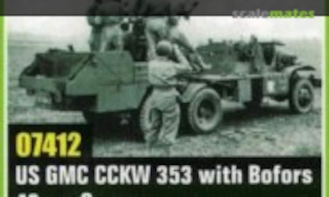 1:72 GMC CCKW 353 with mounted 40mm Bofors Gun (Trumpeter 07412)