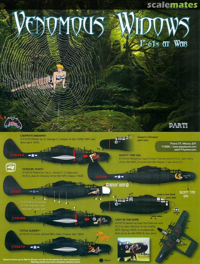 Boxart Venomous Widows ZTZ48/035 Zotz Decals