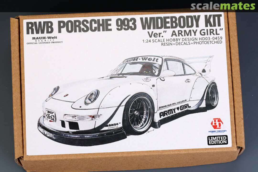 Boxart RWB Porsche 993 Widebody Kit For Ver.Army Girl HD03-0459 Hobby Design