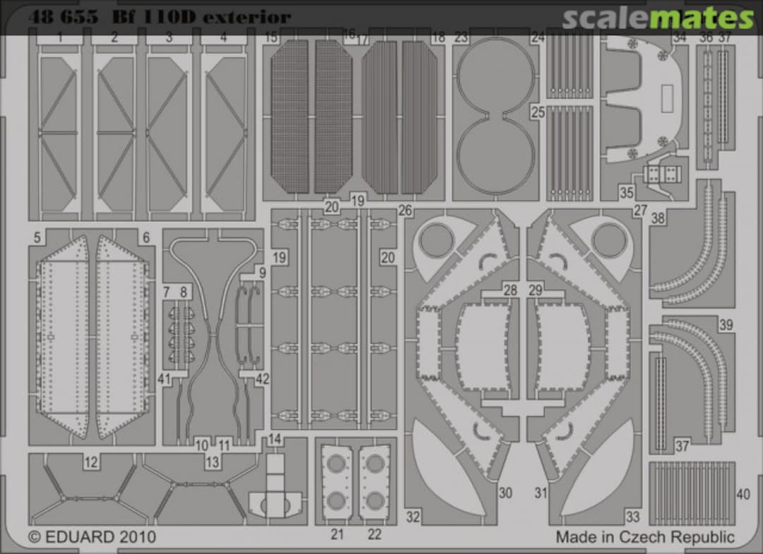 Boxart Messerschmitt Bf 110D Exterior 48655 Eduard