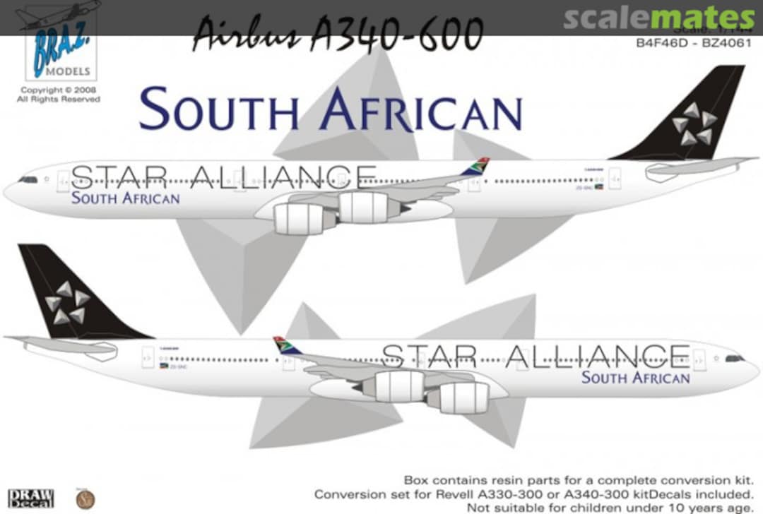 Boxart Airbus A340-642 BZ4061 Bra.Z Models