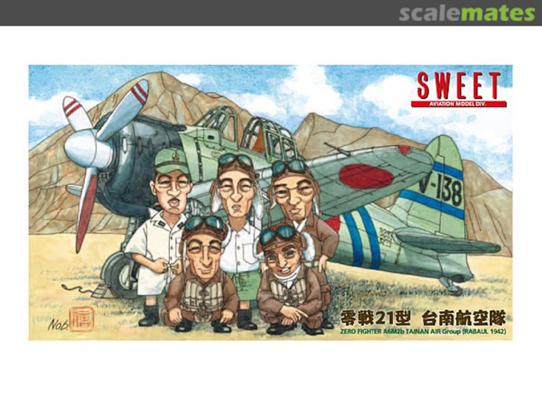 Boxart Zero Fighter A6M2b Tainan Air Group (Rabaul 1942 ) 14137-1500 Sweet