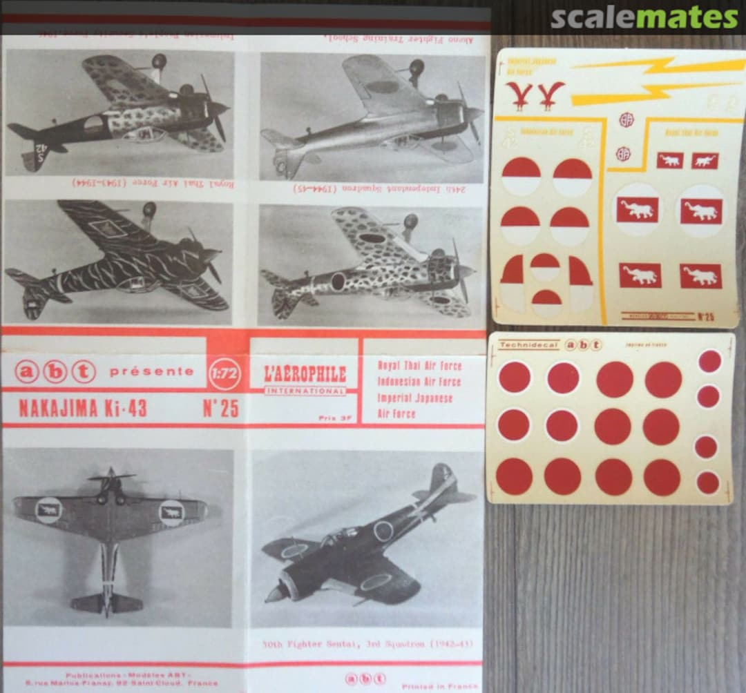 Boxart Nakajima Ki-43 25 ABT Decals