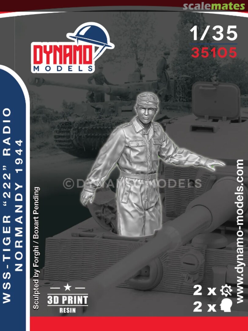 Boxart WSS – Tiger ‘’222‘’ Radio Crewman Normandy 1944 35105 Dynamo Models