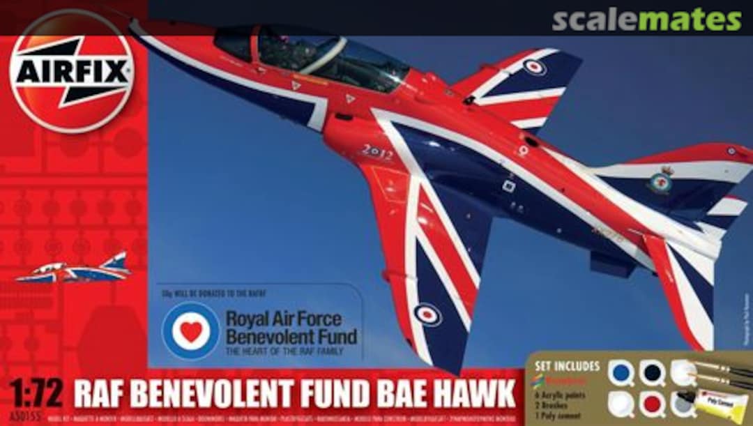 Boxart RAF Benevolent Fund BAe Hawk A50155 Airfix