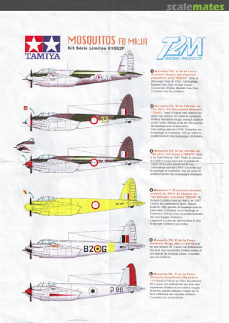 Boxart Mosquitos FB Mk.VI 61062F T2M Racing Products