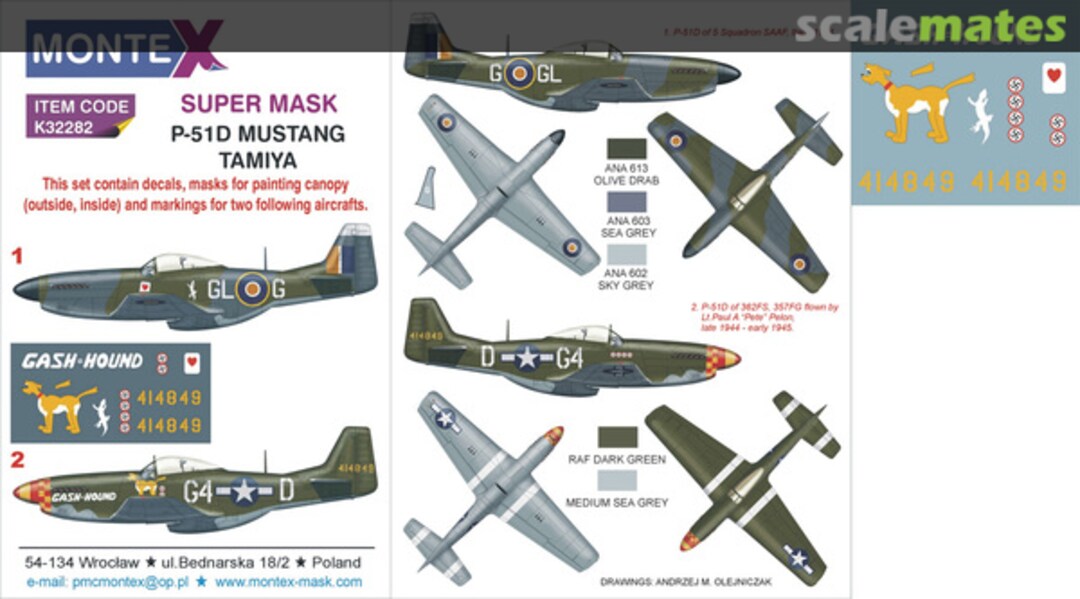 Boxart P-51D Mustang K32282 Montex