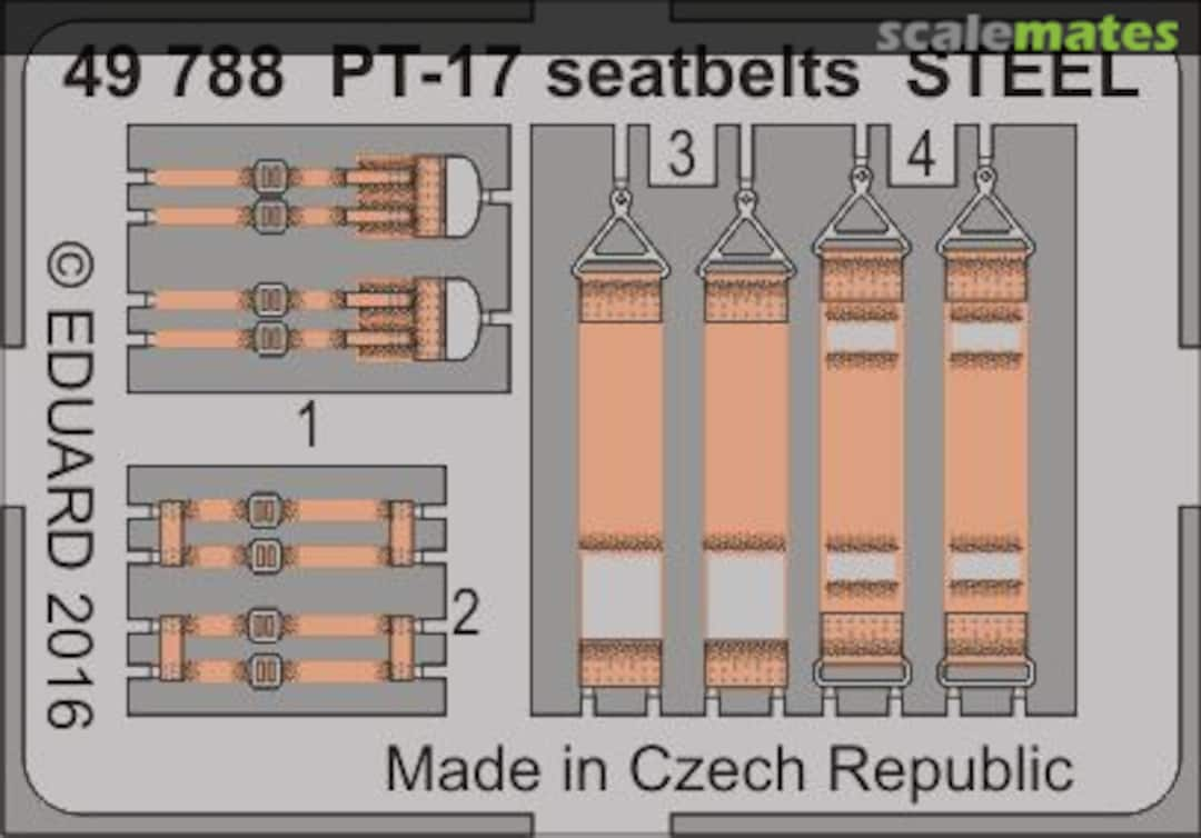 Boxart PT-17 seatbelts 49788 Eduard