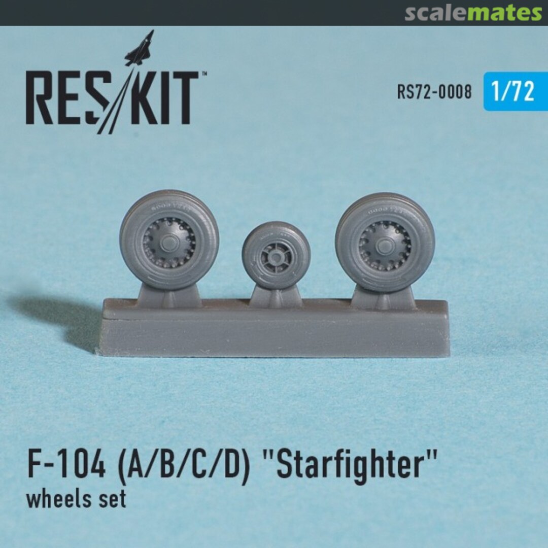 Boxart Lockheed F-104 A/B/C/D "Starfighter" wheels set RS72-0008 ResKit