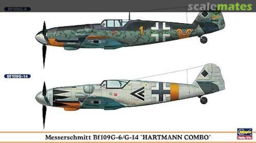 Boxart Messerschmitt Bf109G-6/G-14 'Hartmann Combo' 01901 Hasegawa