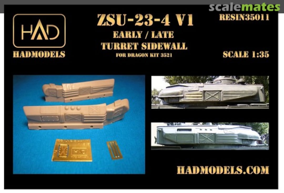 Boxart ZSU-23/4 V1 Early/Late Turret Sidewall 35011 HADmodels 