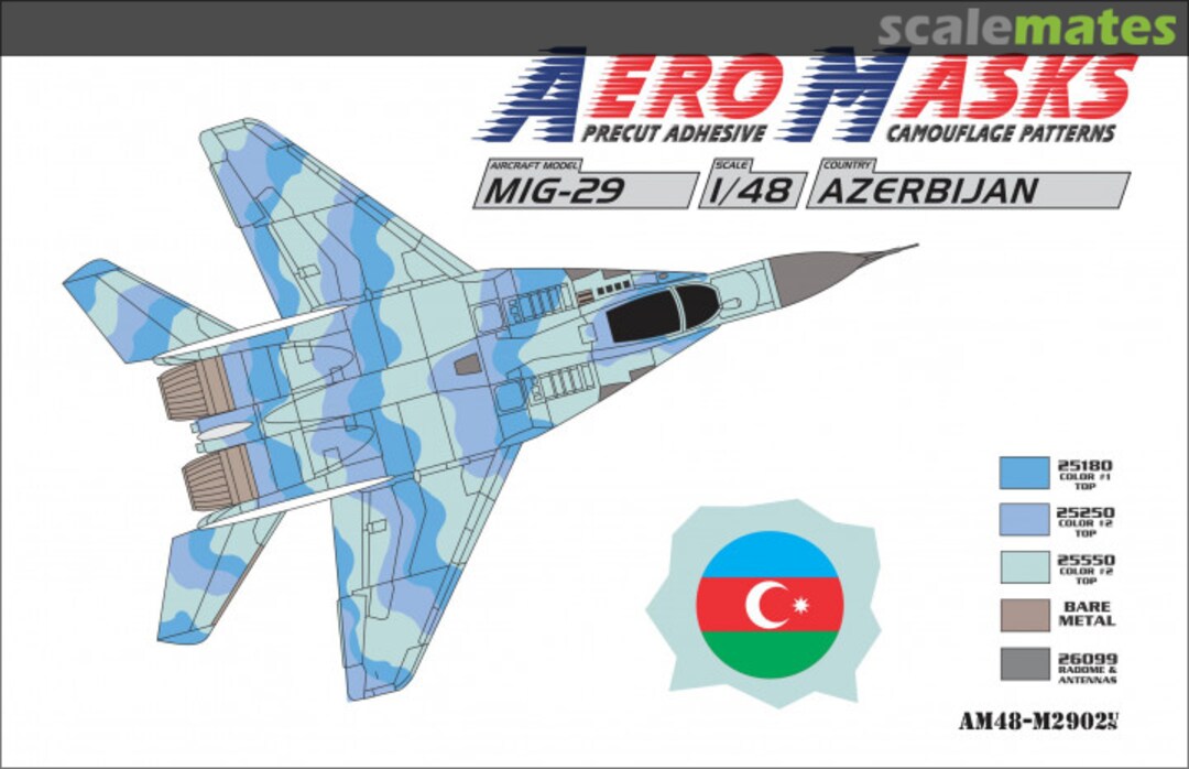 Boxart MiG-29 Azerbijan AM48-M2902 AeroMasks