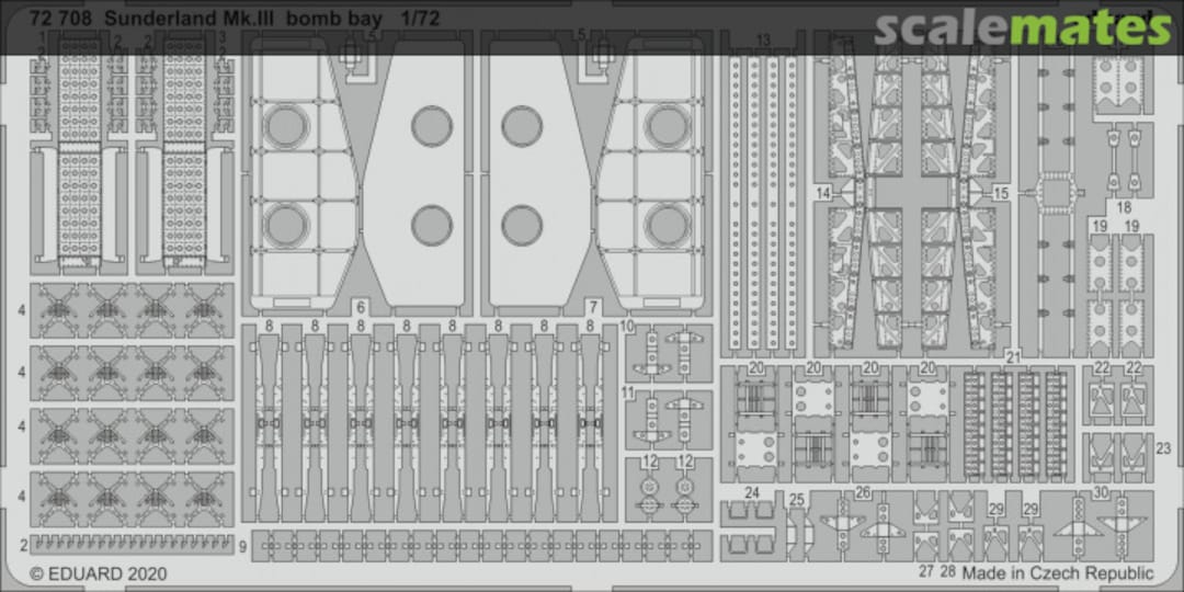 Boxart Sunderland Mk.III bomb bay SPECIAL HOBBY 72708 Eduard