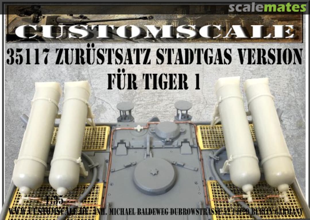 Boxart Zurüstsatz Stadtgas Version für Tiger I 35117 Custom-Scale