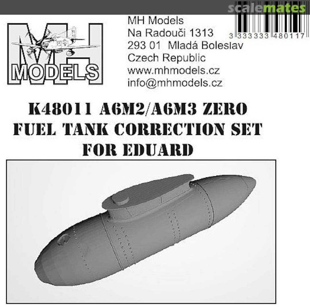 Boxart A6M2/A6M3 Zero External Fuel Tank Correction Set K48011 MH Models