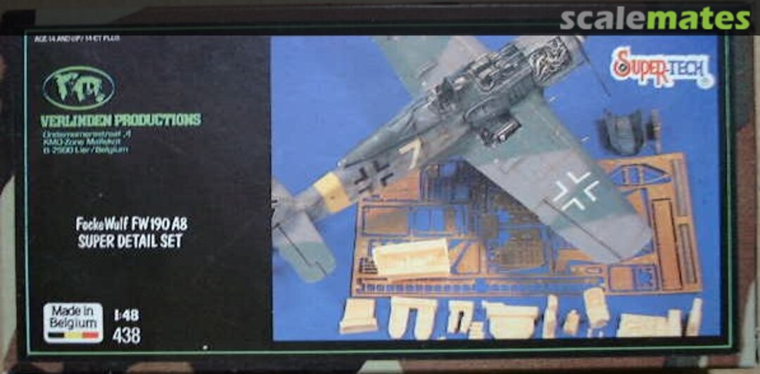 Boxart FW 190 A8 Super Detail Set 438 Verlinden Productions