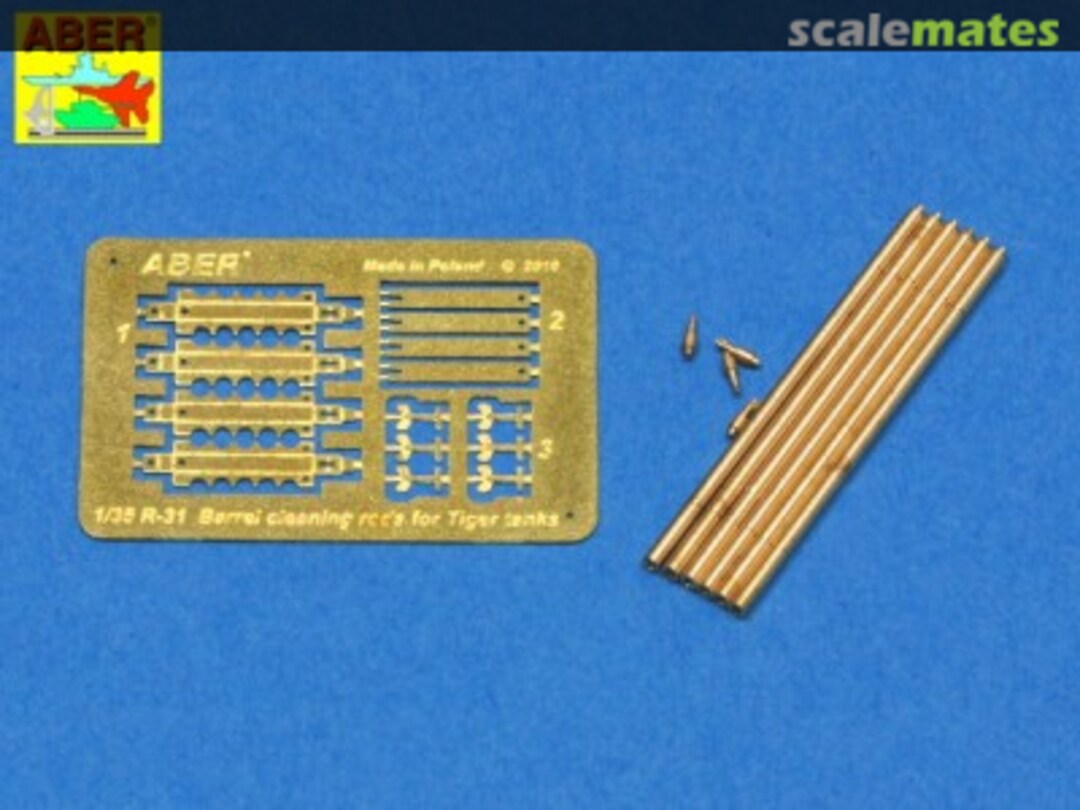Contents Barrel cleaning rods with brackets for Tiger I & King Tiger R31 Aber