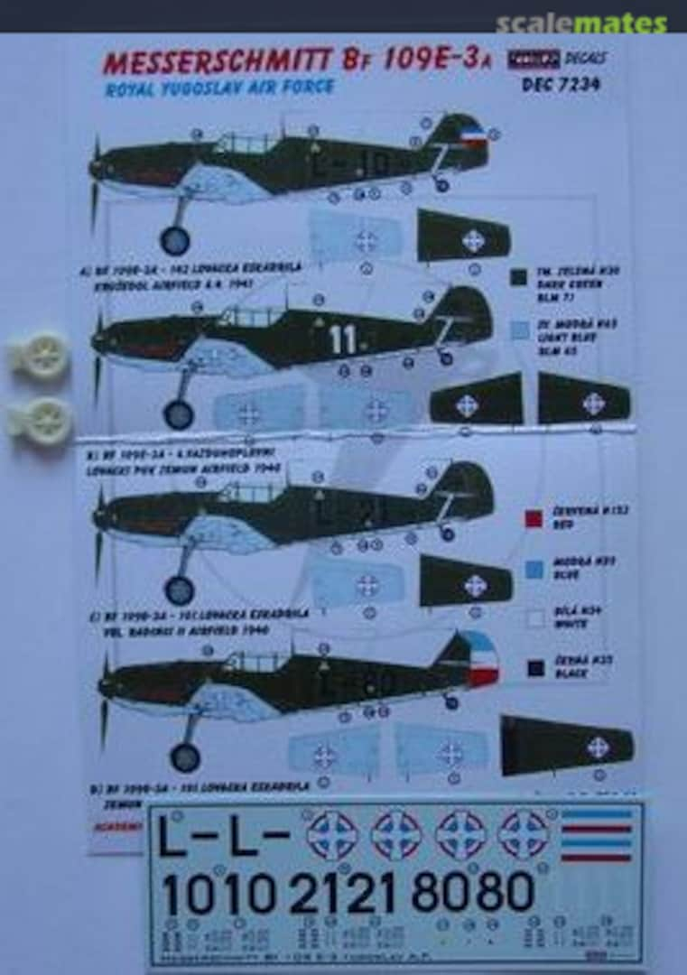 Boxart Messerschmitt Bf 109 E-3A DEC7234 Kora Models