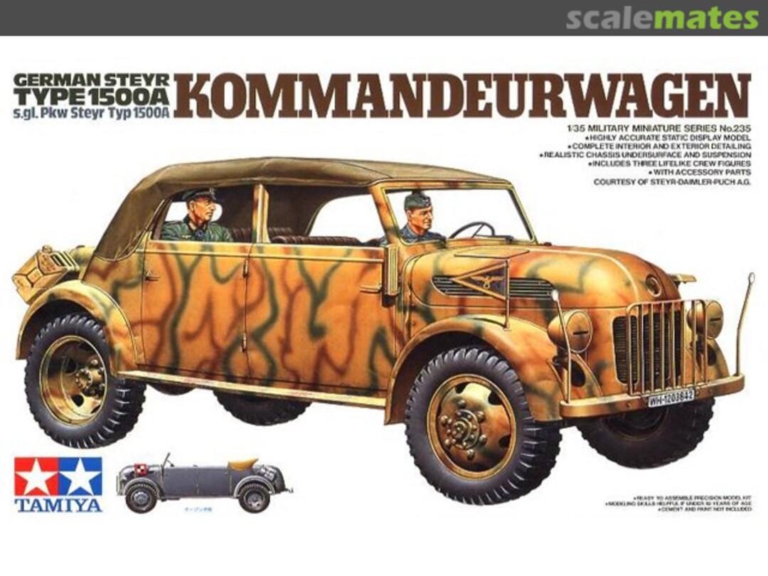 Boxart Steyr Type 1500A Kommandeurwagen 35235 Tamiya