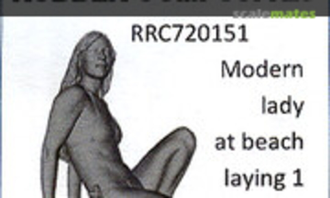 1:72 Modern lady at beach laying 1 (Reedoak RRC720151)