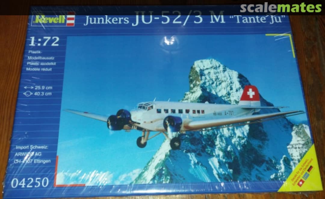 Boxart Junkers Ju 52/3M "Tante Ju" 04250 Revell