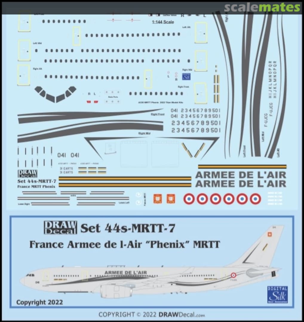 Boxart French Armee de l-Air MRTT “Phénix” 44s-MRTT-7 Draw Decal