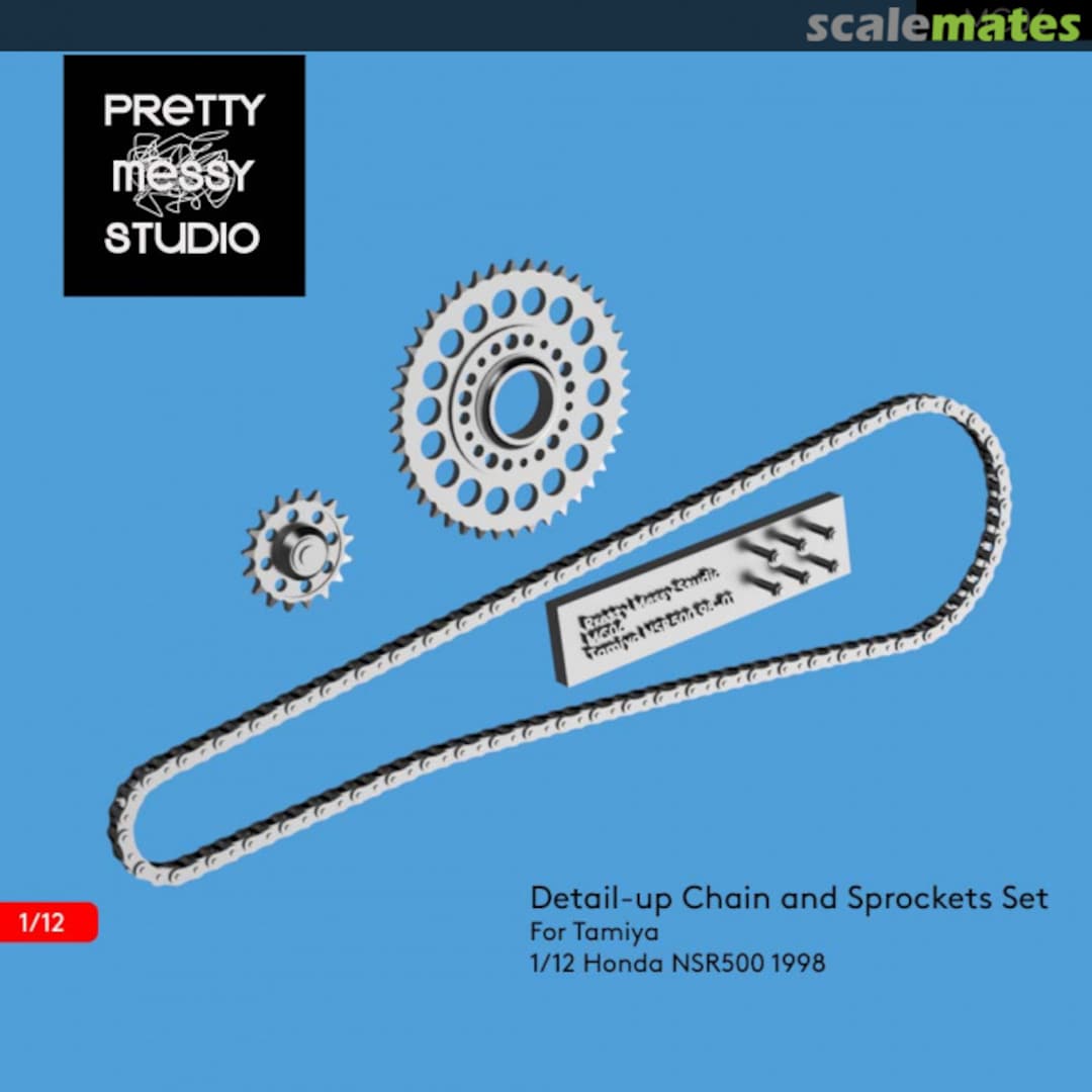 Boxart Chain and Sprockets Set for Tamiya Honda NSR500 98-01 MC06 Pretty Messy Studio