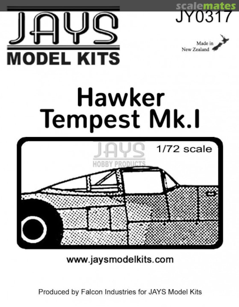 Boxart Hawker Tempest Mk.1 Canopy JY0317 JAYS Model Kits