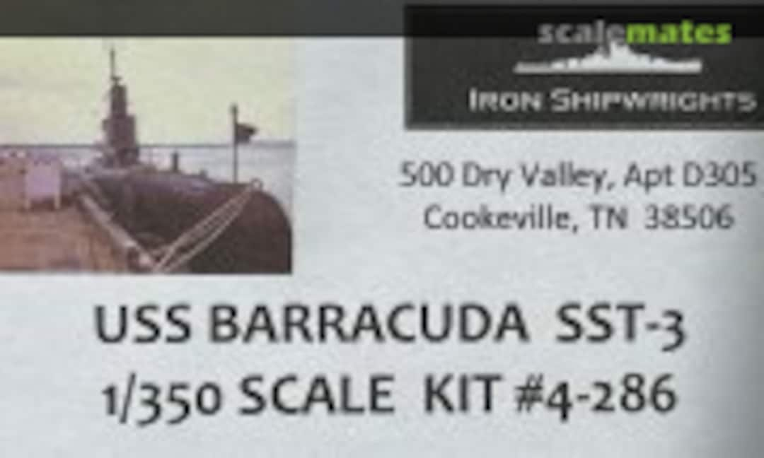 1:350 USS Barracuda SST-3 (Iron Shipwrights 4-286)