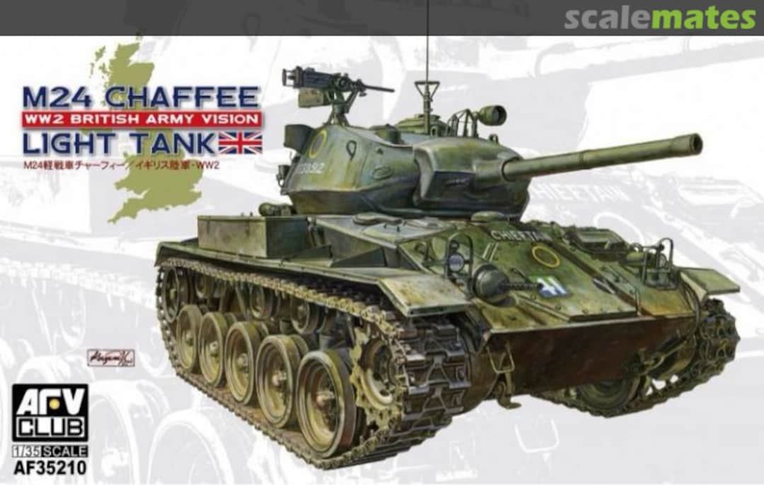 Boxart M24 Chaffee Light Tank AF35210 AFV Club