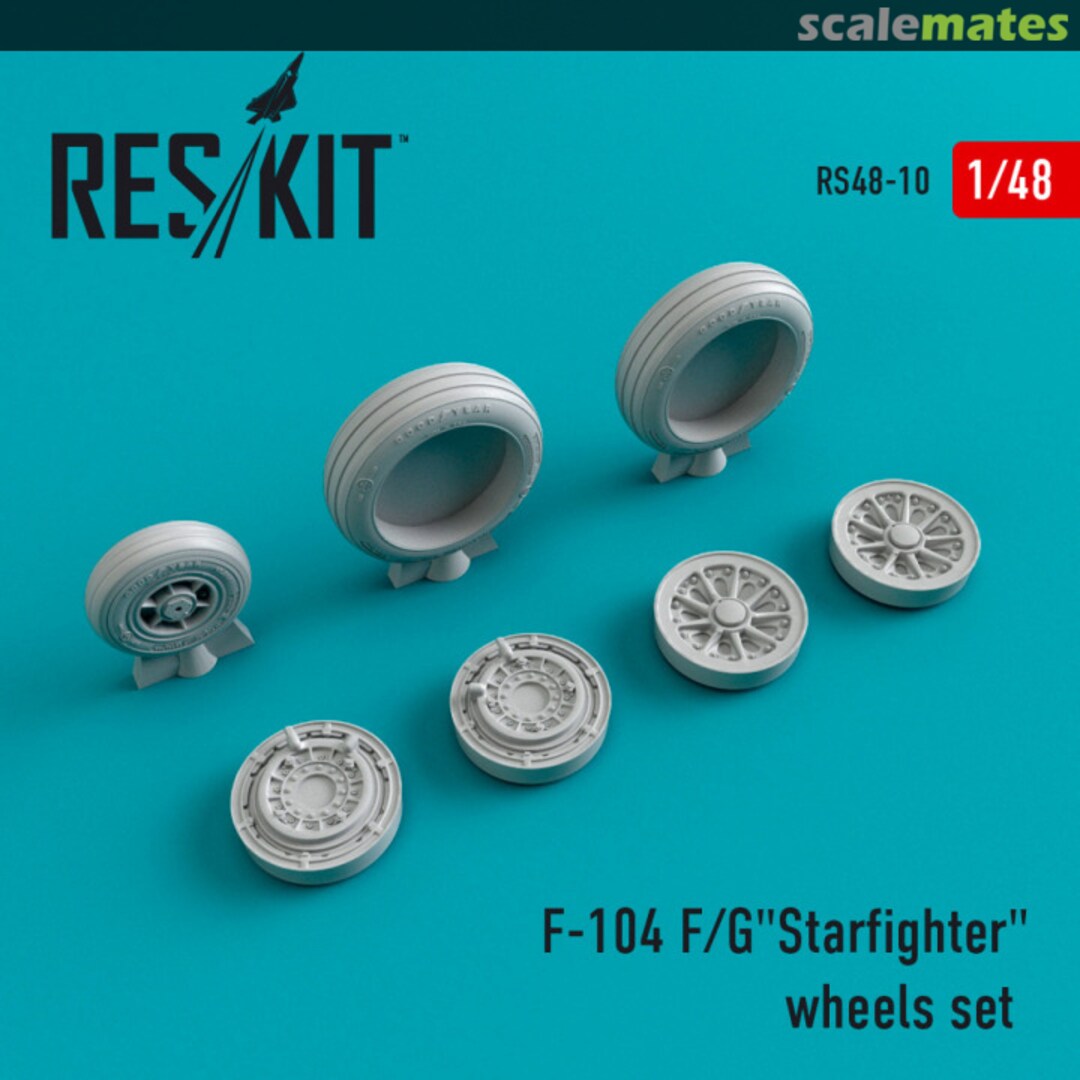 Boxart Lockheed F-104 F/G"Starfighter" wheels set RS48-0010 ResKit