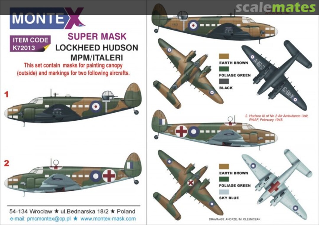 Boxart Lockheed Hudson K72013 Montex