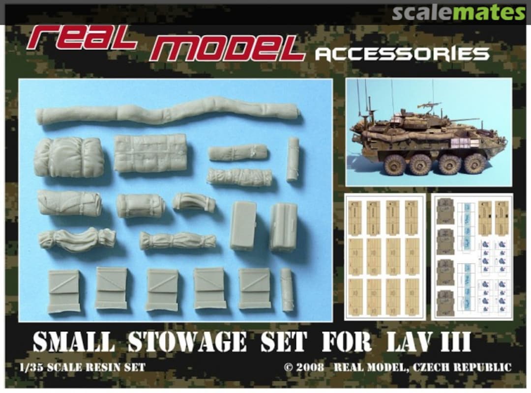 Boxart Small stowage set for LAV III RMA35194 Real Model