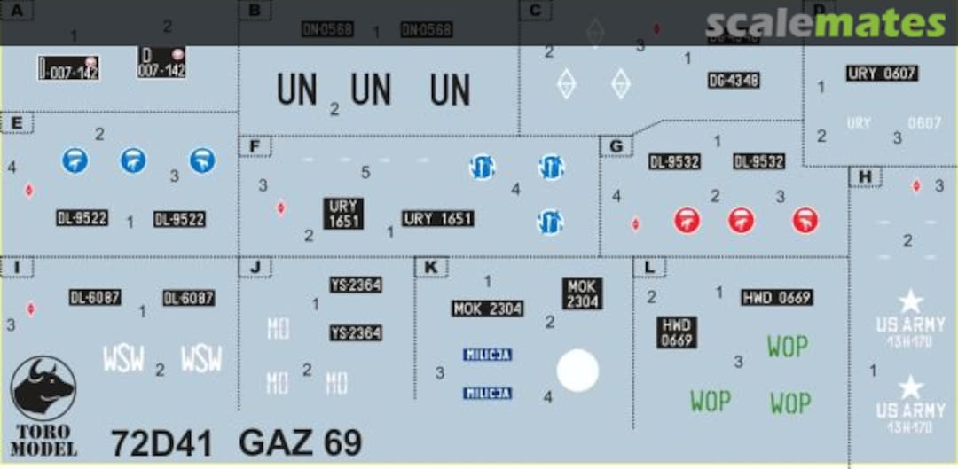 Boxart GAZ-69 in Poland 72D41 ToRo Model