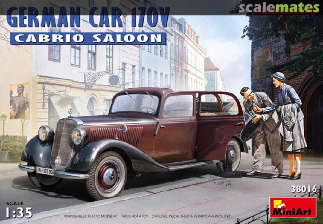 Boxart 170V Cabrio Saloon 38016 MiniArt