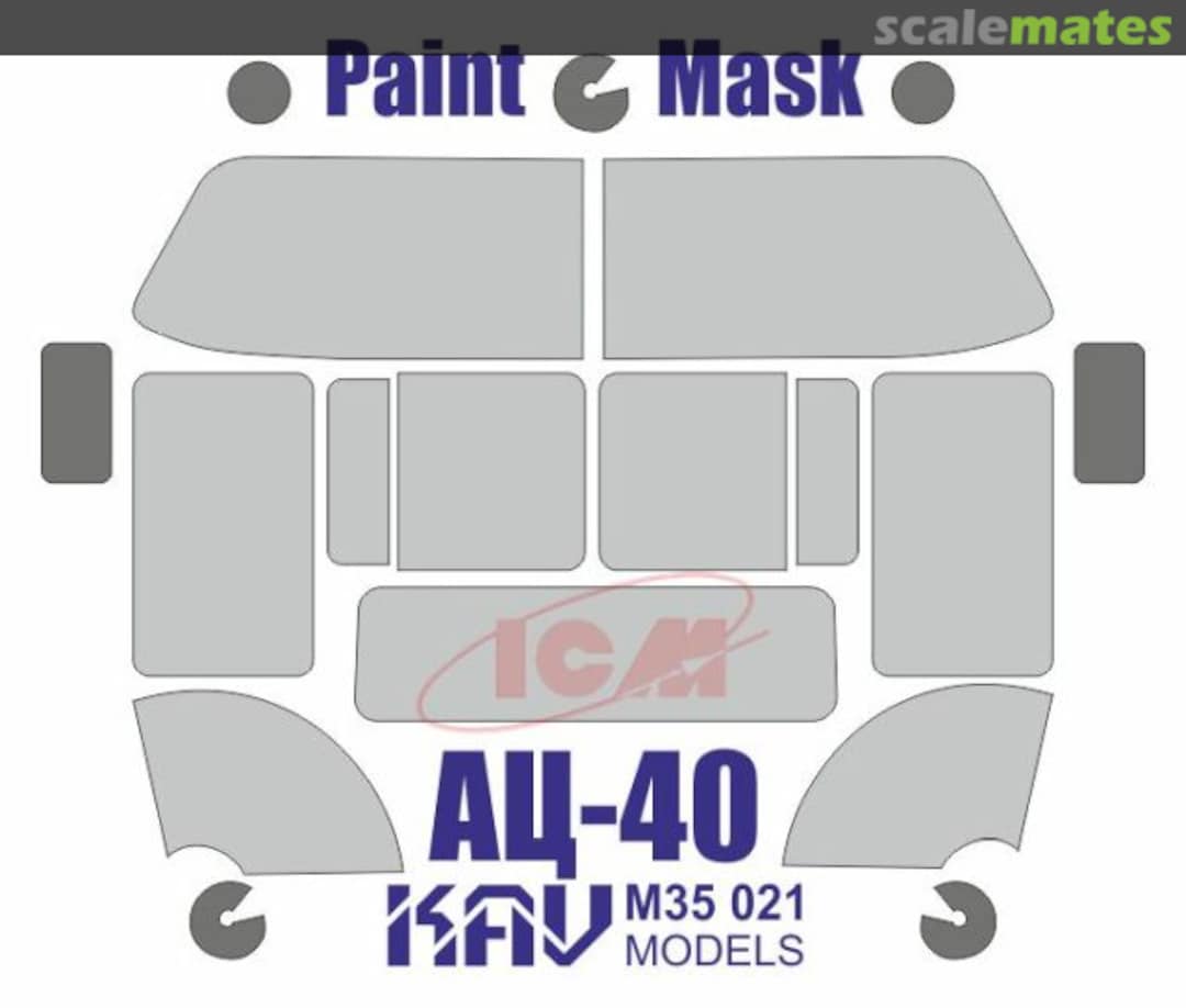 Boxart Paint Mask for AC-40 (ICM) KAV M35 021 KAV models