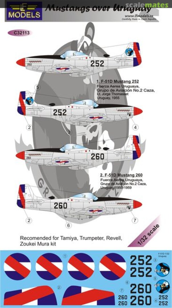 Boxart Mustangs over Uruguay C32113 LF Models