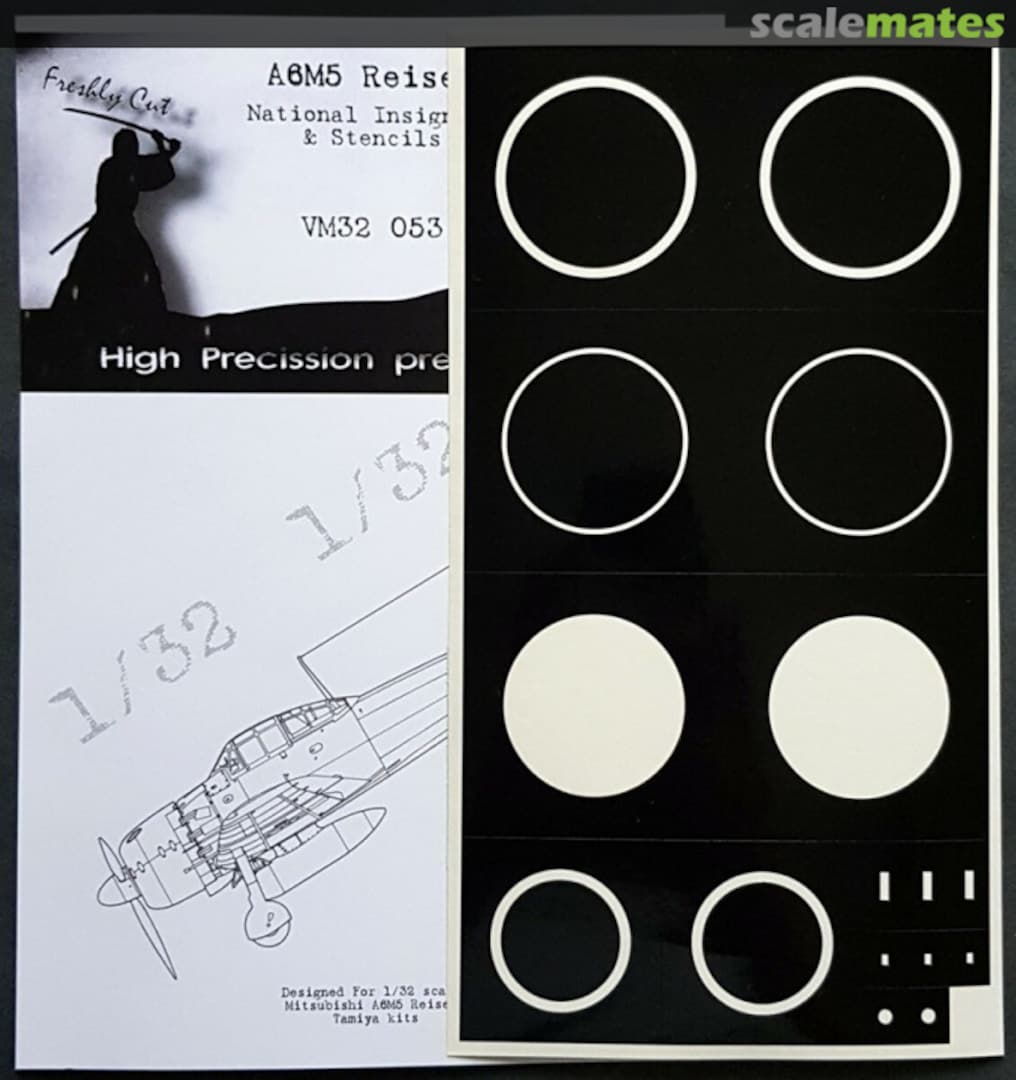 Boxart Mitsubishi A6M5 National Insignia paint masks VM32053 DEAD Design Models