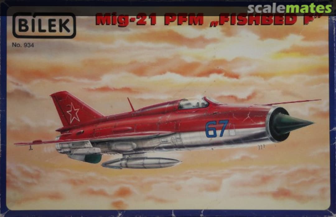 Boxart MiG-21PFM "Fishbed F" 934 Bilek